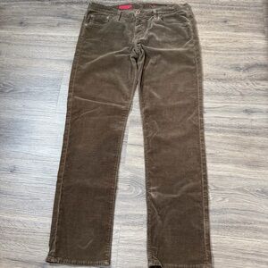 AG Adriano Goldschmied The Willow Brown Corduroy Pants Straight Leg USA